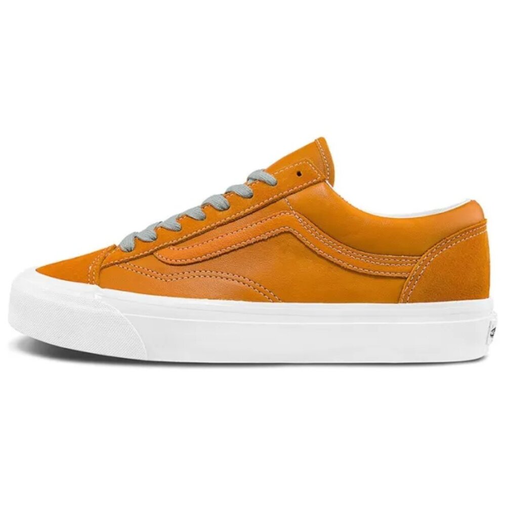 Vans Vault OG Style 36 LX 'Desert Sun' Orange Leather White VN0A4BVE93M Skate